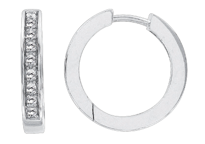 Earrings with zirconia 