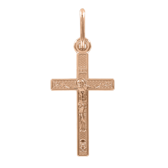 Gilded pendant cross 