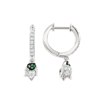 Earrings with zirconia 