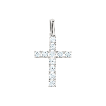 Pendant cross with zirconia 