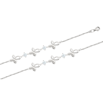 Bracelet with zirconia 