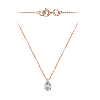 Necklace with a diamond 