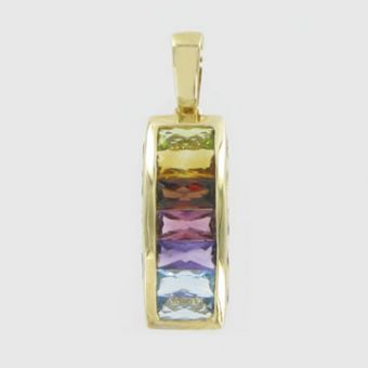 Pendant with natural stones 