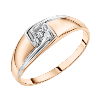 Women's ring with diamonds 