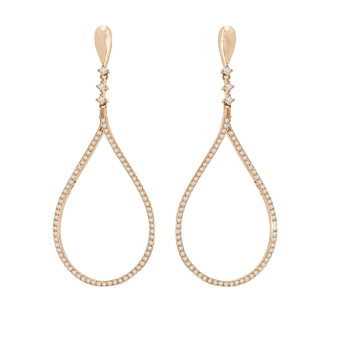 Stud earrings with zirconia 