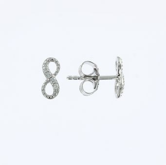 Earstuds with zirconia 