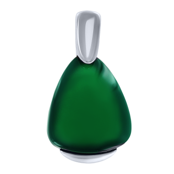 Pendant with green agate 