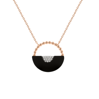 Gold chain with pendant and diamonds 