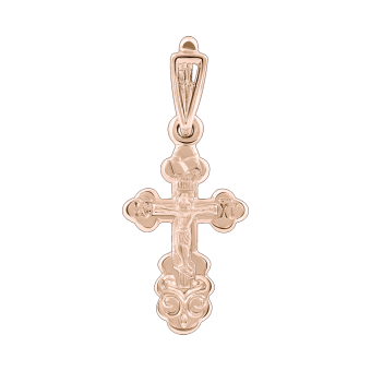Pendant cross with engraving 