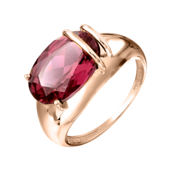 Women's ring with ruby HTS 