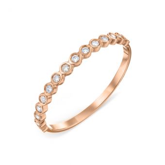 Women's ring with zirconia 