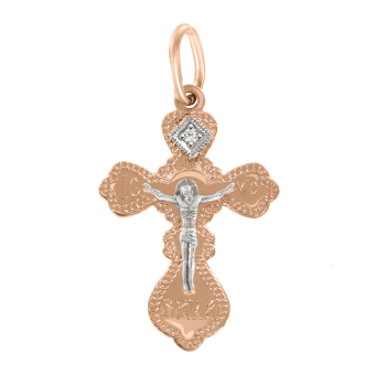 Pendant cross with zirconia 