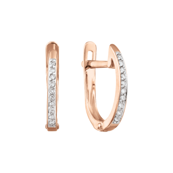 Earrings with diamonds 