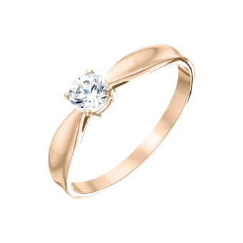 Women's ring with zirconia 