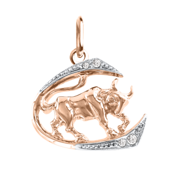 Pendant Zodiac sign Taurus 