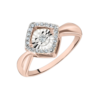 Women's ring with diamonds 