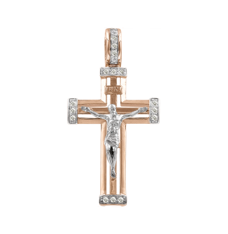 Pendant cross with zirconia 