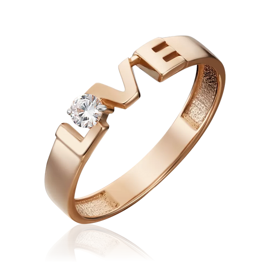 Damenring mit Zirkonia ''LOVE''