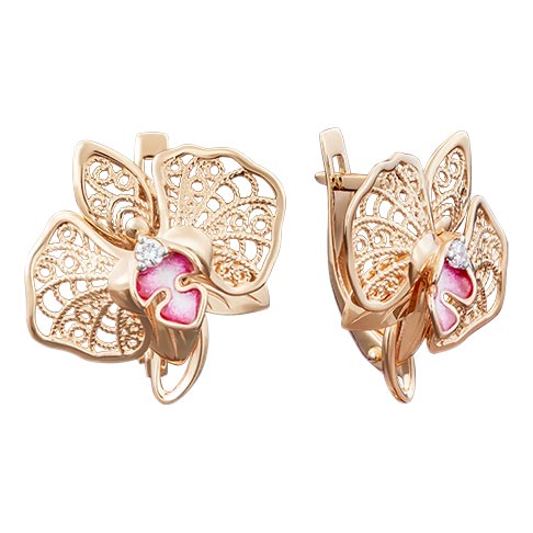 Серьги "Орхидея"