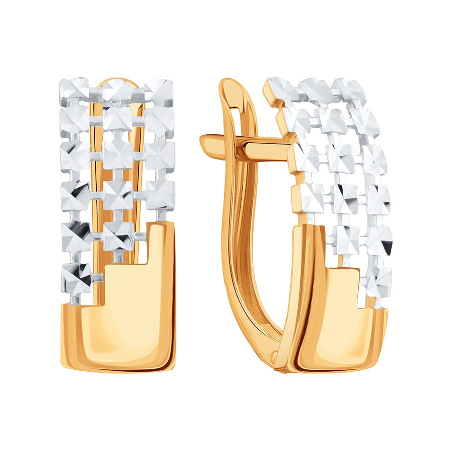 Ohrringe mit Diamantschnitt
